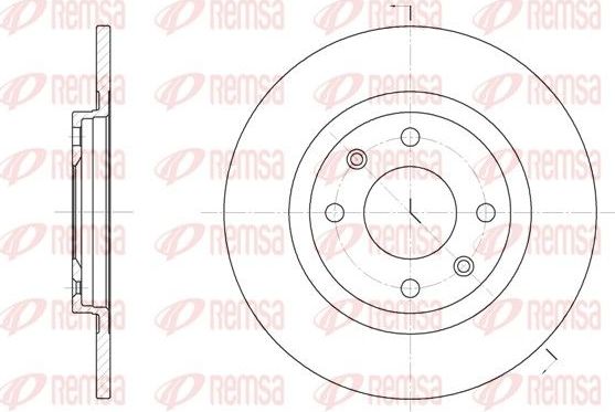 Тормозной диск Remsa. Артикул 6241.01