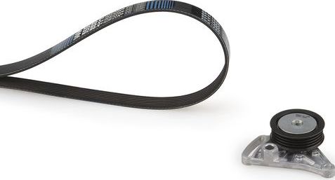 Приводной ремень поликлиновой с роликами (комплект) Gates Micro-V® Kit для Audi A4 I (B5) 1994-2001. Артикул K034PK855