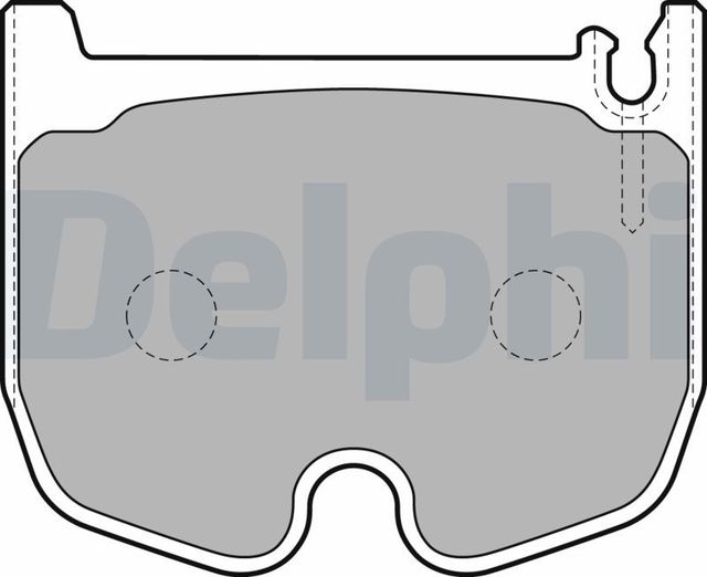 Тормозные колодки Delphi (Low-Metallic) передние для Mercedes-Benz SL-Класс V (R230) 2001-2012. Артикул LP1841