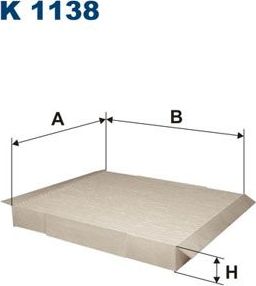 Салонный фильтр Filtron. Артикул K 1138
