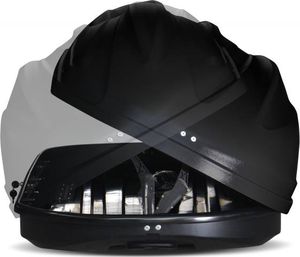 Автомобильный бокс PT Group Turino Sport аэродинамический белый (480 л, 210х80х45 см), двустороннее открывание. Артикул UNI-XX-441802.44