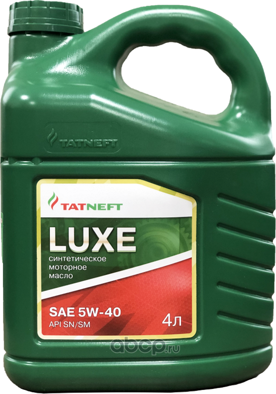 Татнефть масло моторное LUXE PAO синтетика 5W-40 (4л) (Tatneft). Артикул 12118