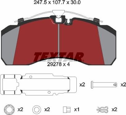 Тормозной диск Textar Pro+. Артикул 92259405