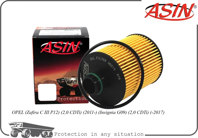 Фильтр масляный (Asin). Артикул ASINHD215