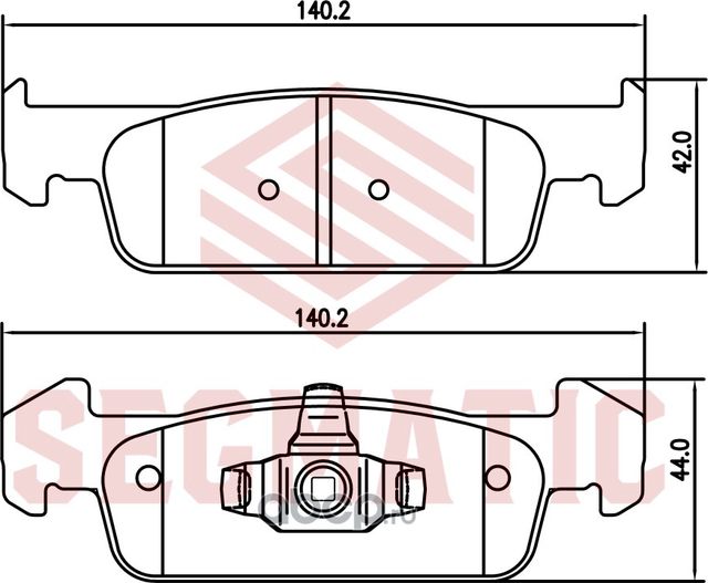 Колодка торм диск пер (Segmatic). Артикул SGBP2649