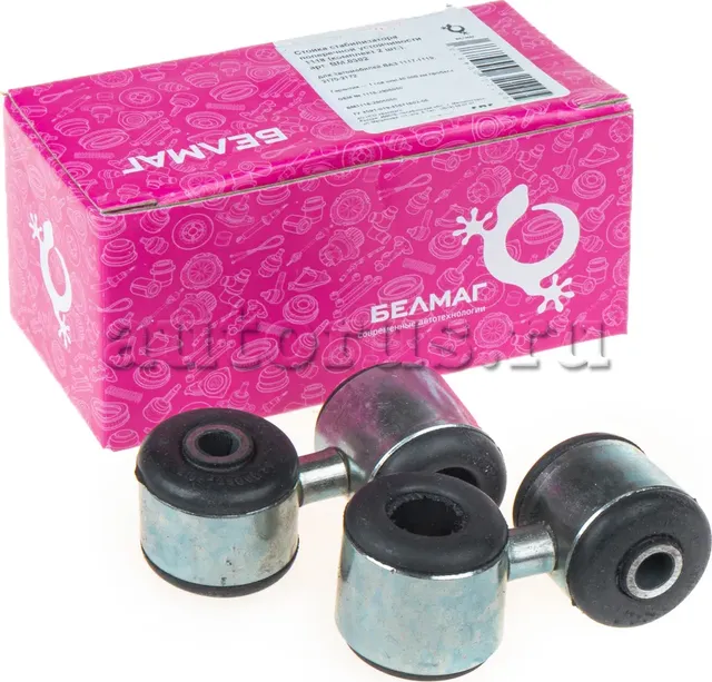 Стойка стабилизатора ВАЗ 1118 (комплект 2 шт.) БелМаг BM.0302 (Belmag). Артикул BM0302