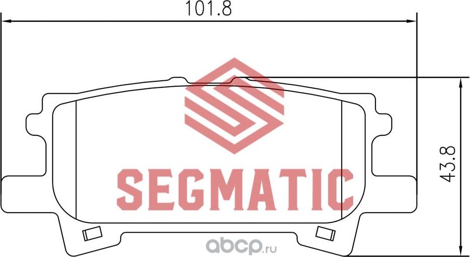 Колодки тормозные дисковые (Segmatic). Артикул SGBP2646