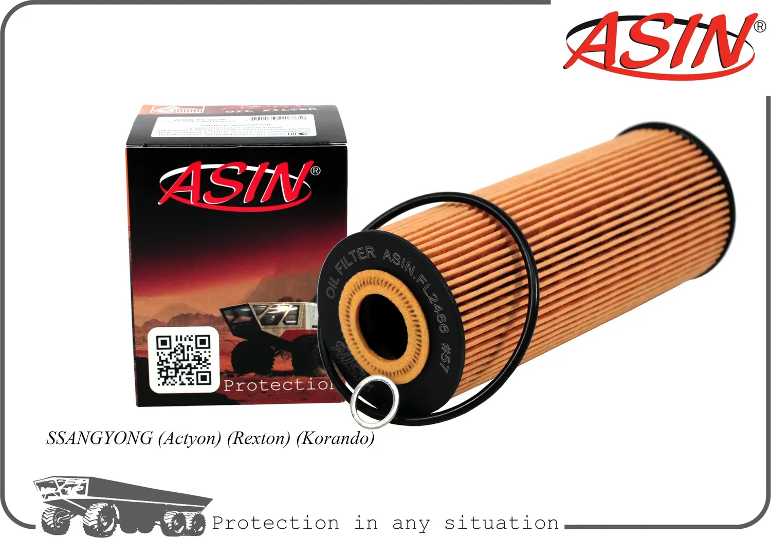 ASIN.FL2466 MB C-Class (W202) C180 1993.03> Фильтр масляный Asin. Артикул ASINFL2466