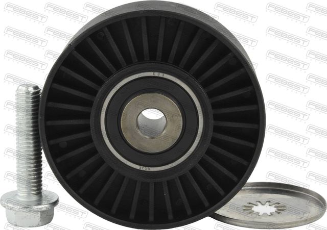 Направляющий (ведущий) ролик приводного поликлинового ремня Febest. Артикул 1988-N53
