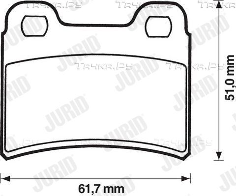 Тормозные колодки Jurid задние для Ford Escort V 1990-2001. Артикул 571850J