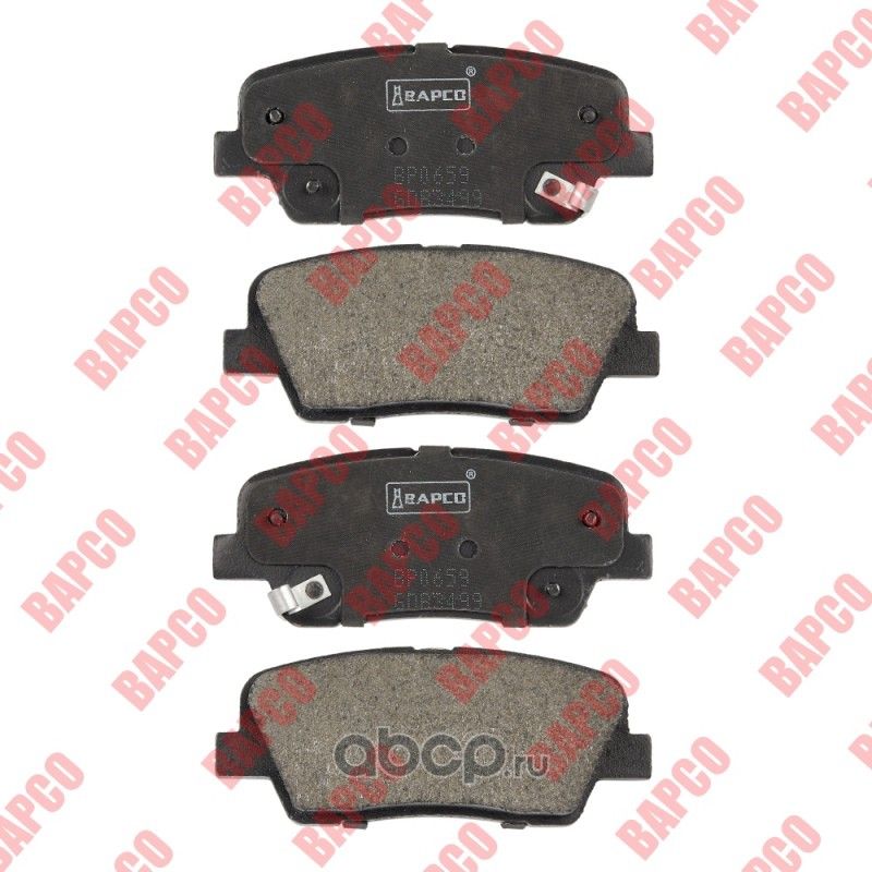 Колодки тормозные дисковые зад. HYUNDAI GENESIS 3.8 V6, GRAND SantaFe, (Bapco) Bapco. Артикул BP0659