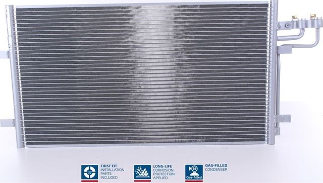 Радиатор кондиционера (конденсатор) Nissens (алюминий) для Ford Focus II 2004-2012. Артикул 94663