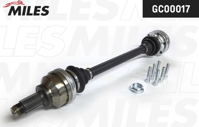 Полуось (привод в сборе, приводной вал) Miles задняя правая/левая для BMW 5 IV (E39) 1995-2004. Артикул GC00017