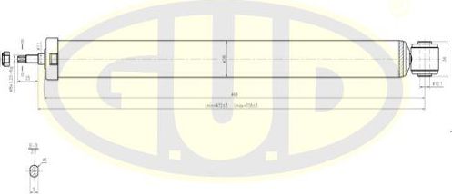 Амортизатор G.U.D.. Артикул GSA343413