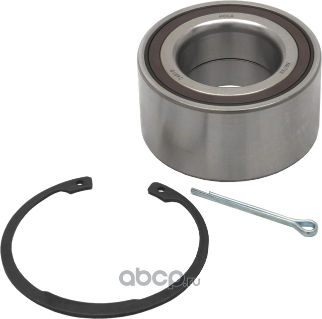 Подшипник ступицы, комплект, передний, подшипник, стопорное кольцо, шплинт, MITSUBISHI Outlander X (Hola). Артикул NB796