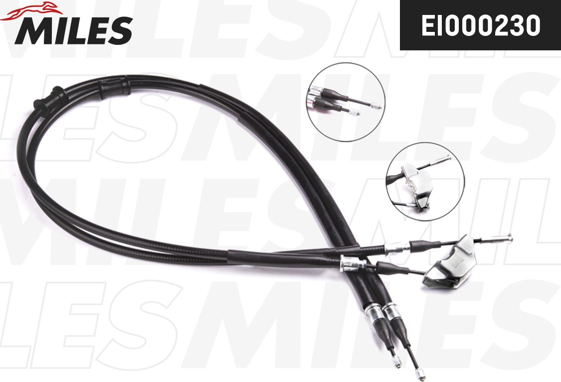 Трос ручника (тросик ручного тормоза) Miles. Артикул EI000230