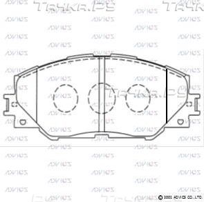 Тормозные колодки Advics. Артикул A1N129