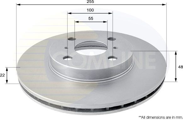 Тормозной диск Comline COATED. Артикул ADC0151V