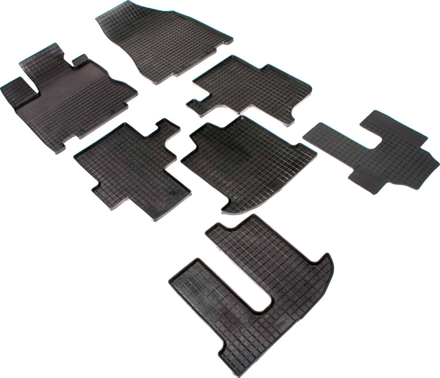 Коврики резиновые Seintex с узором сетка для салона Infiniti JX 35 2012-2026. Артикул 85588