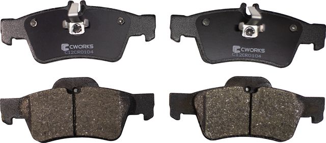 Колодки тормозные задние (Low Metallic) (Cworks). Артикул C12CR0104