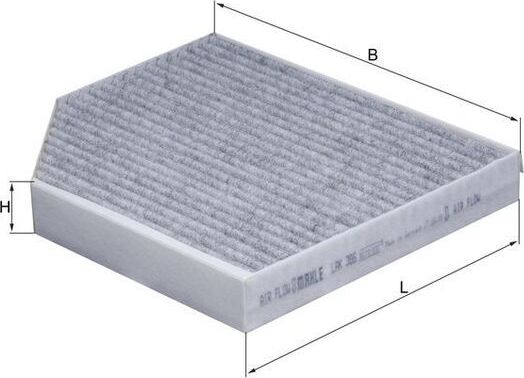 Салонный фильтр Mahle-Knecht. Артикул LAK 386