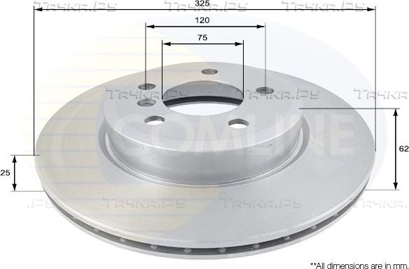 Тормозной диск Comline Comline. Артикул ADC1719V