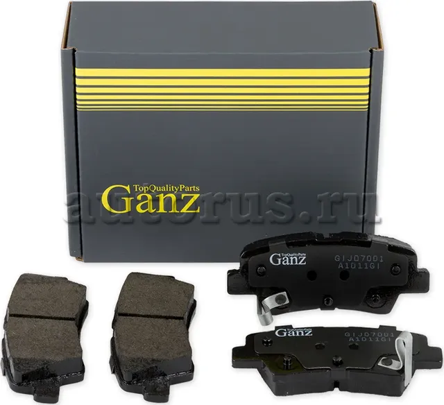 Колодки торм.зад. (Ganz). Артикул GIJ07001