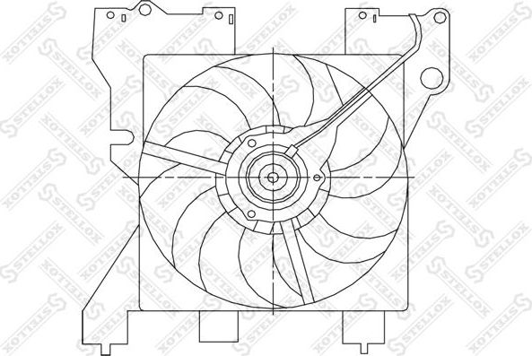 Вентилятор радиатора двигателя Stellox. Артикул 29-99350-SX