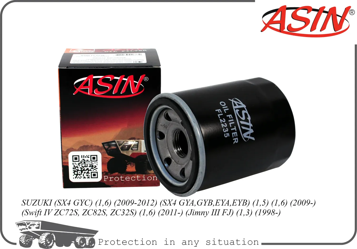 Фильтр масляный (Asin). Артикул ASINFL2235