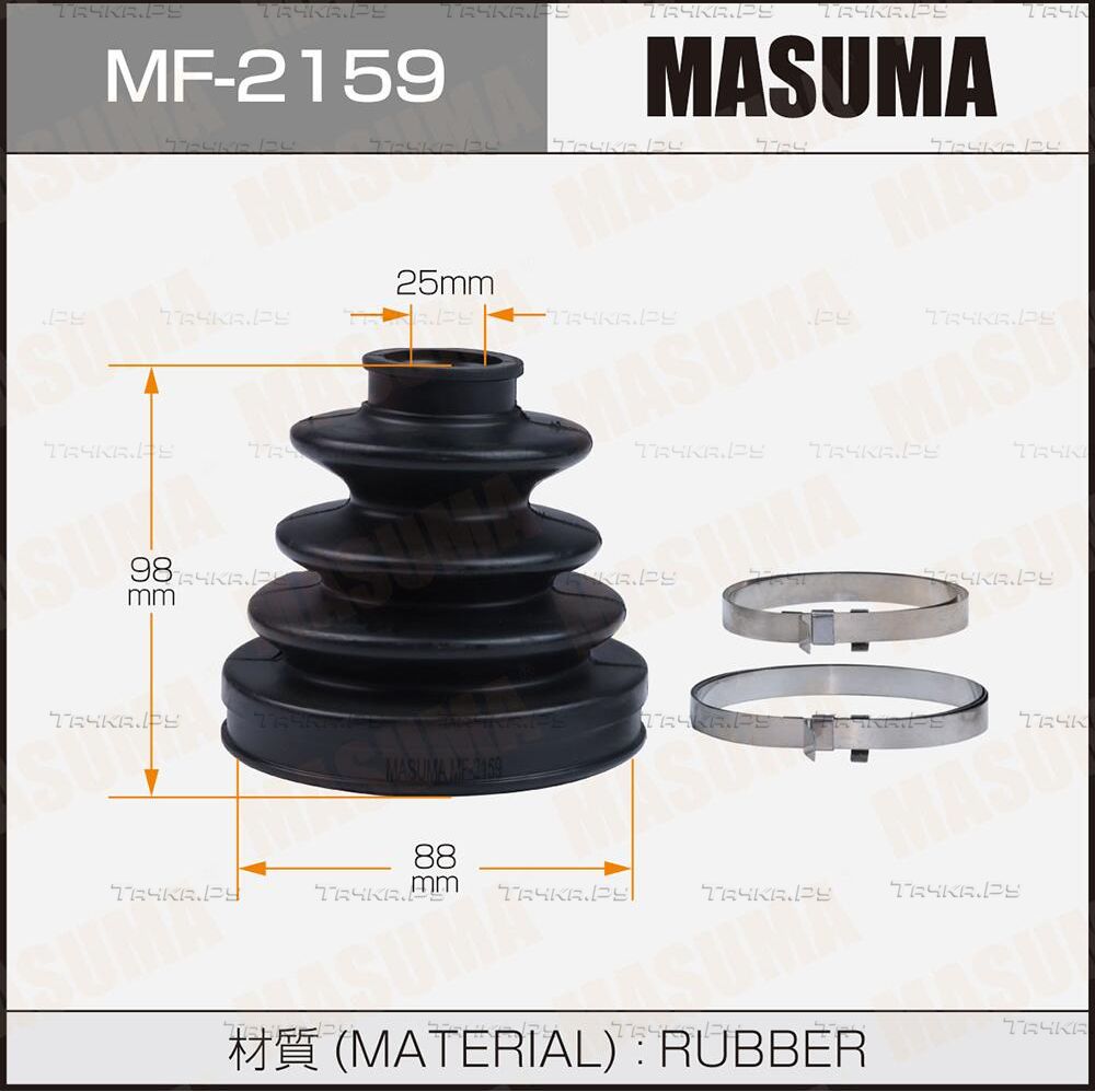 Пыльник ШРУСа наружный Masuma передний для Toyota Camry 30 (V30, XV30) 2001-2006. Артикул MF-2159