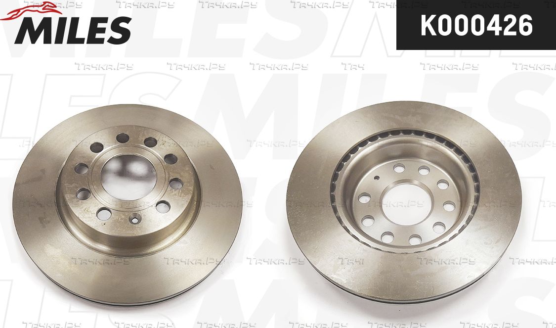 Тормозной диск Miles передний для Volkswagen Jetta VI 2010-2019. Артикул K000426