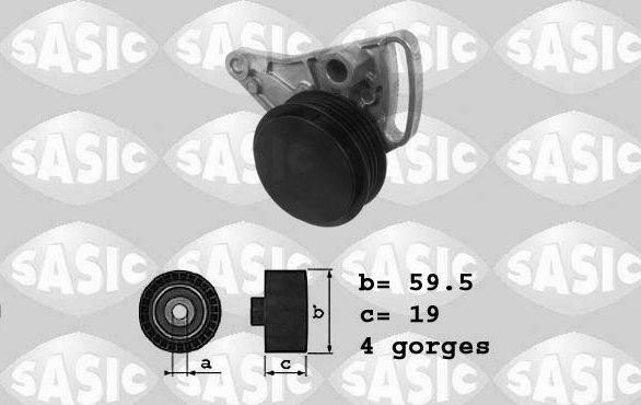 Натяжной ролик (натяжитель) приводного клинового зубчатого ремня Sasic для Audi A4 I (B5) 1994-2001. Артикул 1626048
