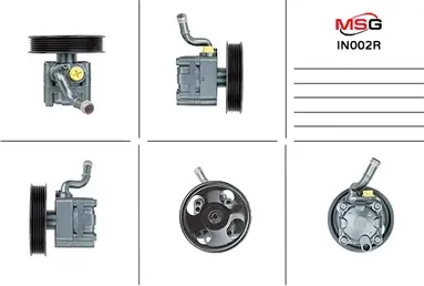 Насос ГУР восстановленный Infiniti FX35 45 2003-2008, Infiniti M35 45 2004-2010, (MSG). Артикул IN002R