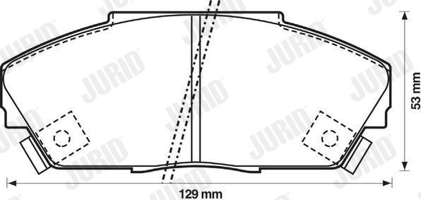 Тормозные колодки Jurid. Артикул 572308J