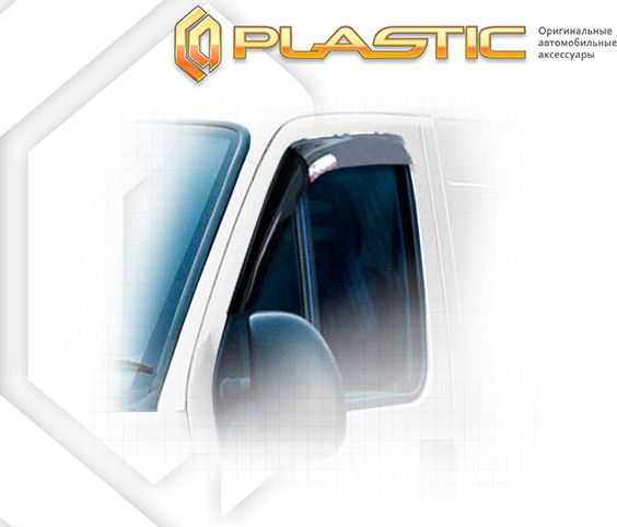 Дефлекторы СА Пластик для окон (Classic полупрозрачный) Fiat Ducato  2002–2006. Артикул 2010030303611