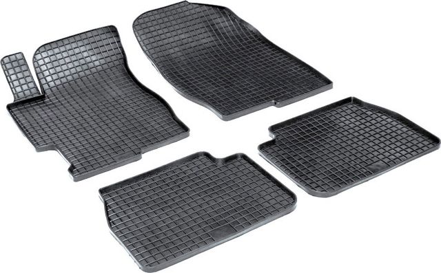 Коврики резиновые Seintex с узором сетка для салона Mazda 6 I 2002-2007. Артикул 00194