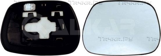 Зеркальное стекло бокового зеркала Alkar правое для Toyota Ipsum II (M20) 2001-2009. Артикул 6432993