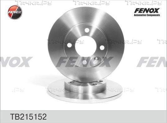 Тормозной диск Fenox передний для Volkswagen Scirocco II 1980-1992. Артикул TB215152