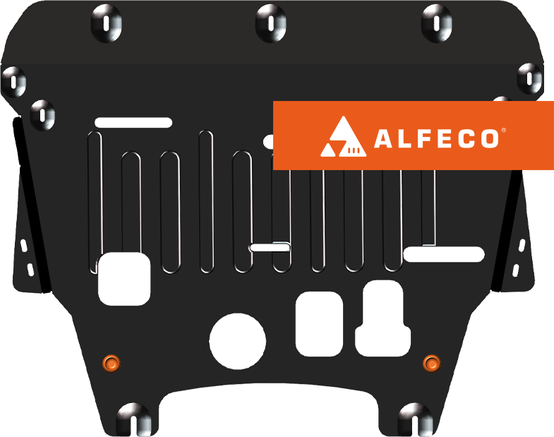 Защита Alfeco для картера и КПП Volvo XC40 2018-2026. Артикул ALF.27.17