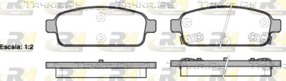 Тормозные колодки RoadHouse задние для Opel Ampera I 2011-2015. Артикул 21432.02