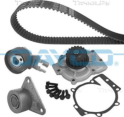 Помпа (водяной насос) с комплектом ремня ГРМ Dayco для Volvo XC70 I 2002-2007. Артикул KTBWP5360