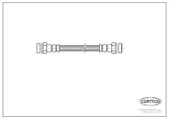 Тормозной шланг Corteco задний задний для Skoda Felicia I 1998-2001. Артикул 19031735