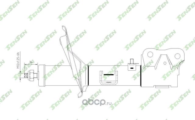 АМОРТИЗАТОР ПЕРЕДНИЙ ЛЕВЫЙ GAS MITSUBISHI LANCER 07 (Sensen). Артикул 42140756