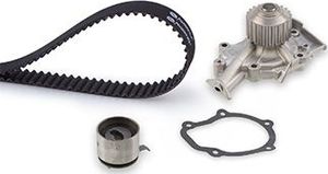 Помпа (водяной насос) с комплектом ремня ГРМ Gates PowerGrip® для Daewoo Matiz I 1998-2010. Артикул KP15434XS