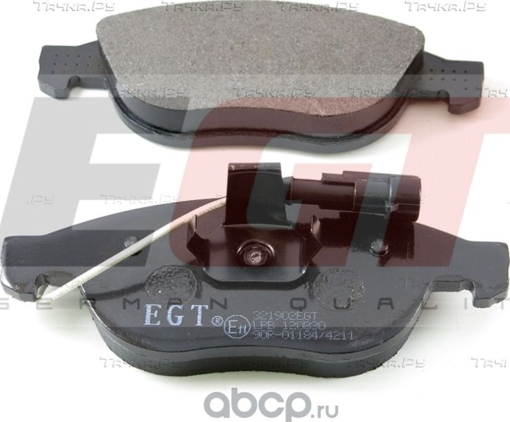 Колодки тормозные (EGT). Артикул 321902EGT