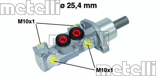 Тормозной цилиндр главный Metelli для Volkswagen Transporter T4 1990-2003. Артикул 05-0604