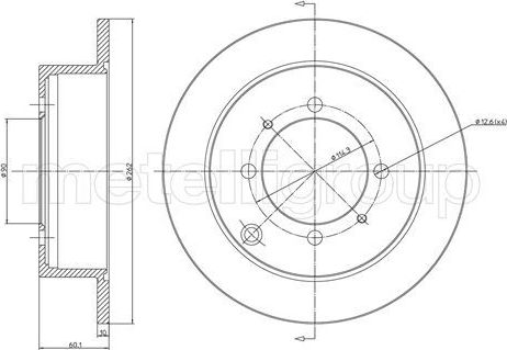 Тормозной диск Trusting. Артикул DF691