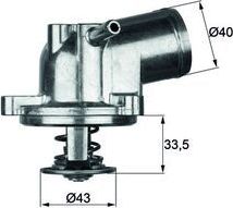 Термостат Mahle Behr для Daewoo Korando 1999-2001. Артикул TI 21 87