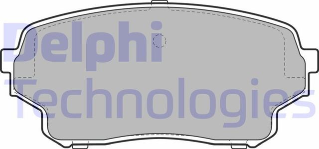 Тормозные колодки Delphi (Low-Metallic). Артикул LP2000