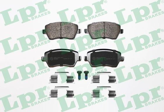Тормозные колодки LPR передние для Renault Logan II 2008-2015. Артикул 05P867K